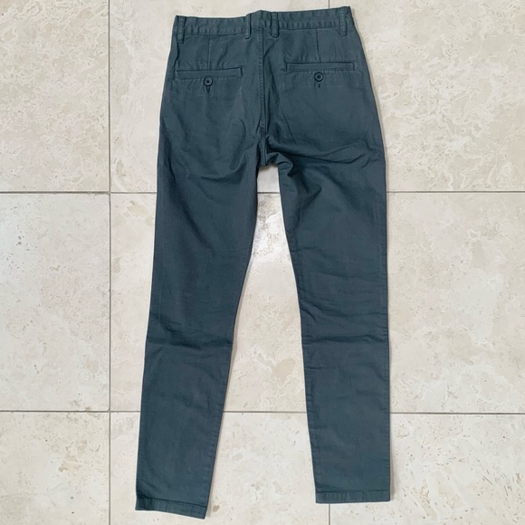 H&M | SKINNY FIT STRETCH CARGO CHINO COTTON TWILL PANT CLASSIC CASUAL - Picture 4 of 7